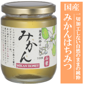国産みかんはちみつ　純粋蜂蜜100%