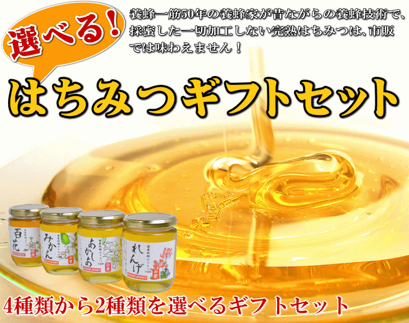 選べるはちみつセット300g×2本 国産蜂蜜(ハチミツ)いいもの【あるファーム】九州