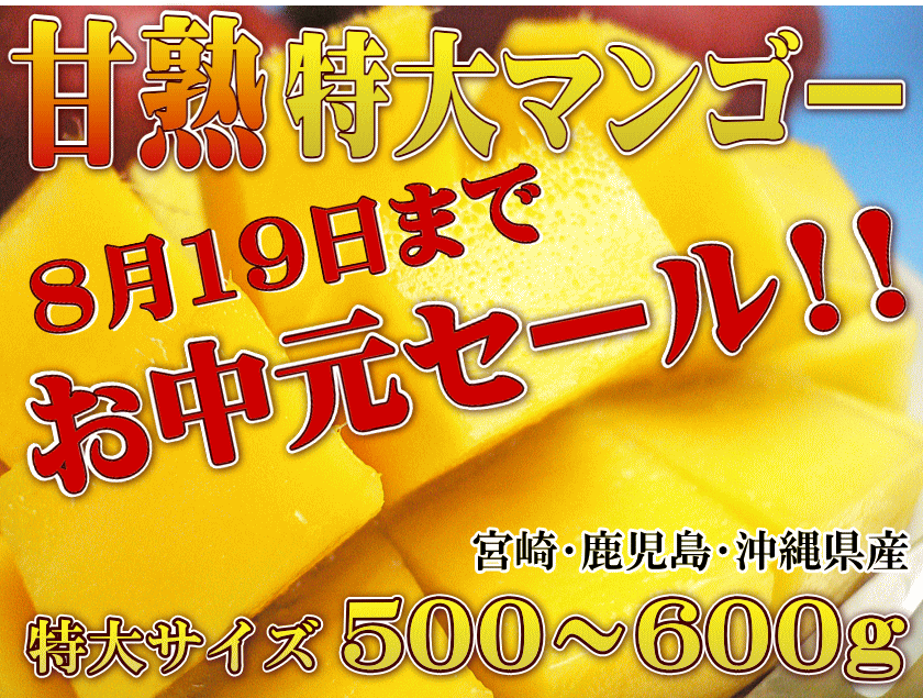 まぼろしの甘熟「特大アップルマンゴー」　いいもの【あるファーム】九州