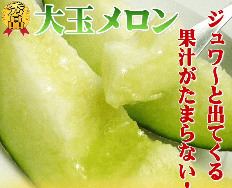 大玉グリーンメロン2玉入　いいもの【あるファーム】九州